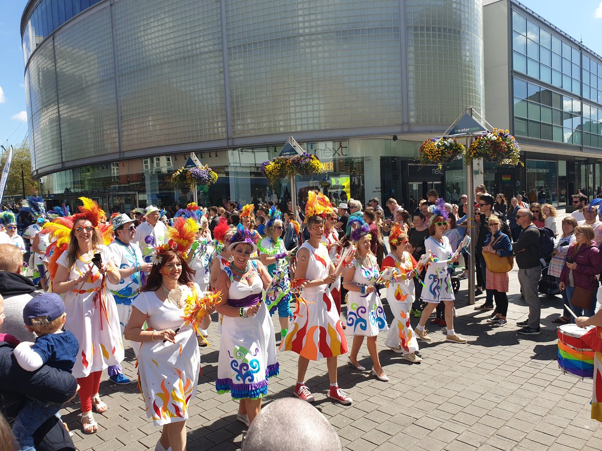 SarahJGov's tweet image. Glorious day for #ExeterPride today! Such a wonderful atmosphere - chatty, happy and chilled. Gets better every year ❤🏳️‍🌈