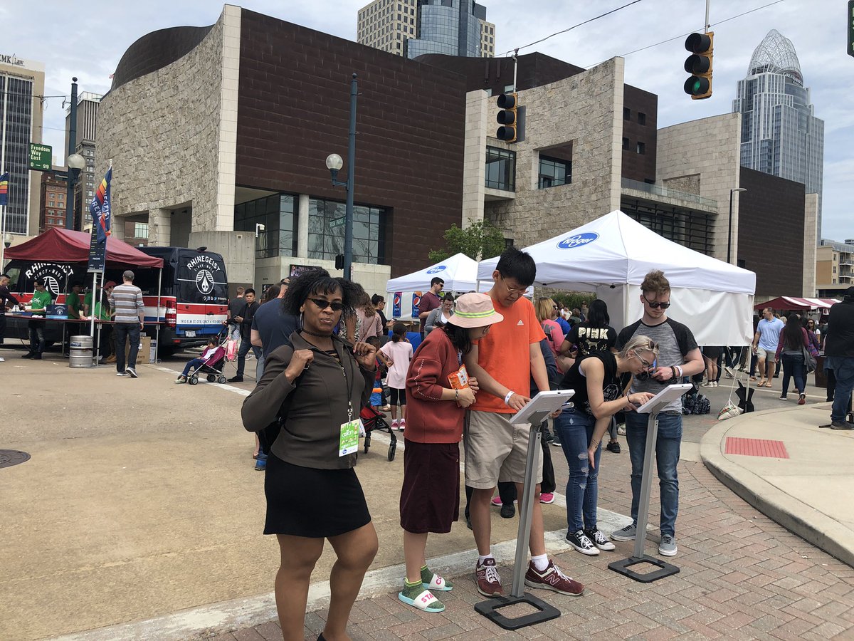 We are at the Asian Food Fest this morning in #Cincinnati. Stop by near Taste of Belgium at the Banks to take a quick survey! #aff #startupCincy
