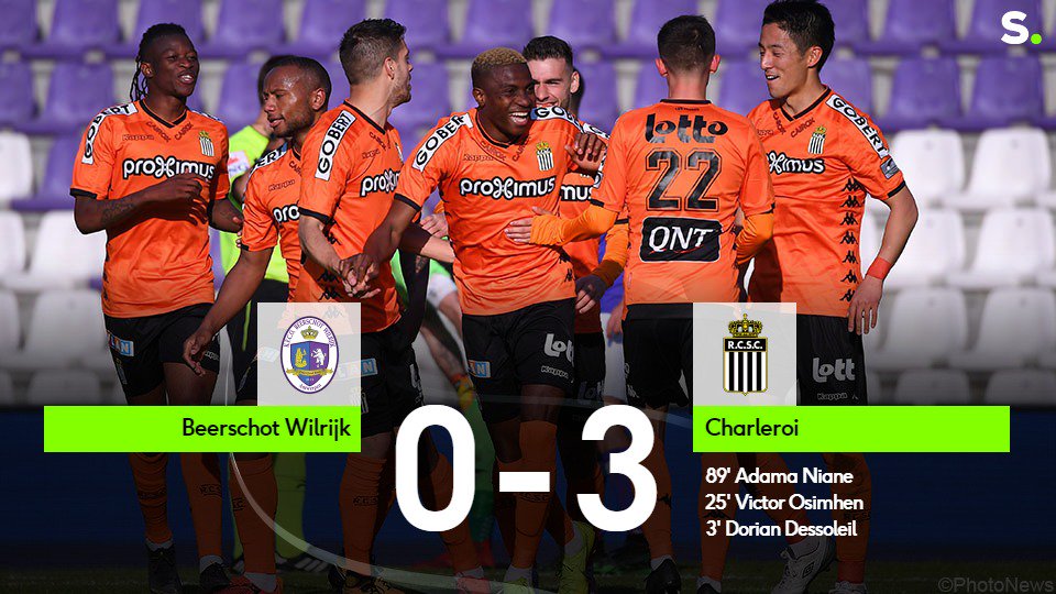 sporza's tweet photo. .@SportCharleroi blijft op het Kiel op koers voor groepswinst in PO II #beecha #POII #JPL
https://t.co/K4lzgRJjH7 https://t.co/2mZHNOaXSc