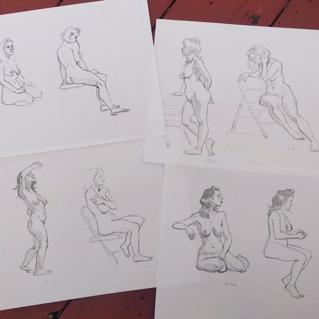 life drawing is like meditation for me. favourite drawings from last night's session ?