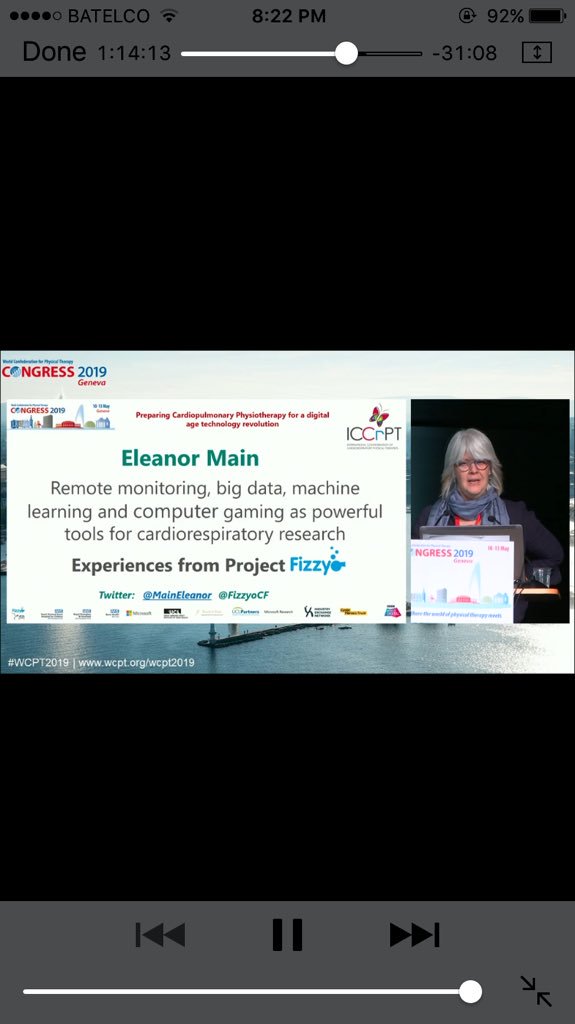 Always allllwaaayyyyys a shining star 💫 Prof Eleanor Main <a href="/MainEleanor/">Prof. Eleanor Main</a> #livestreaming #WCPT2019