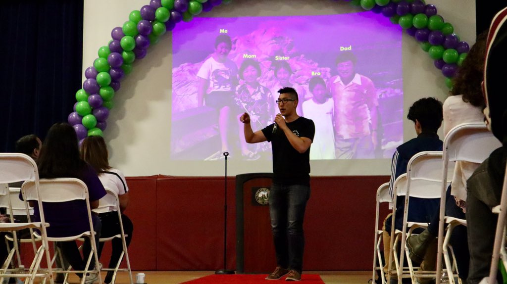 CityofPerris's tweet photo. The Empowering Your Mind Conference begins with the national anthem and speakers, City Manager Richard Belmudez, Mayor Michael Vargas, Mayor pro tem Marisela Magaña, Principal Juan Santos and Councilmember Malcolm Corona. 🎤 #EYMC2019 #springintoperris #happeningsinperris https://t.co/f5kyI1JKCV