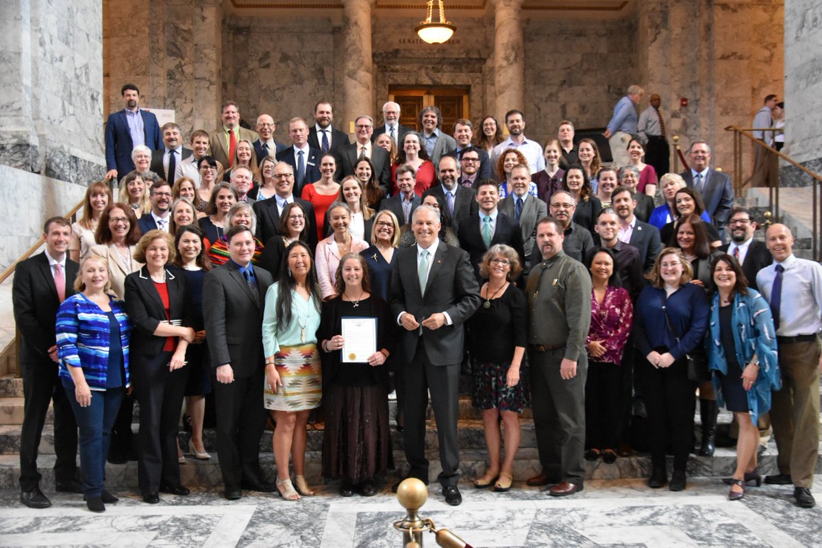 Longlivekings's tweet photo. Thank you to Governor Jay Inslee, our State Legislators, our partners, and all of YOU  - the salmon and orca supporters who fought for environmental protection and funding this legislative session. We made progress, but there is still much more work to be done. https://t.co/zExAKfH07t