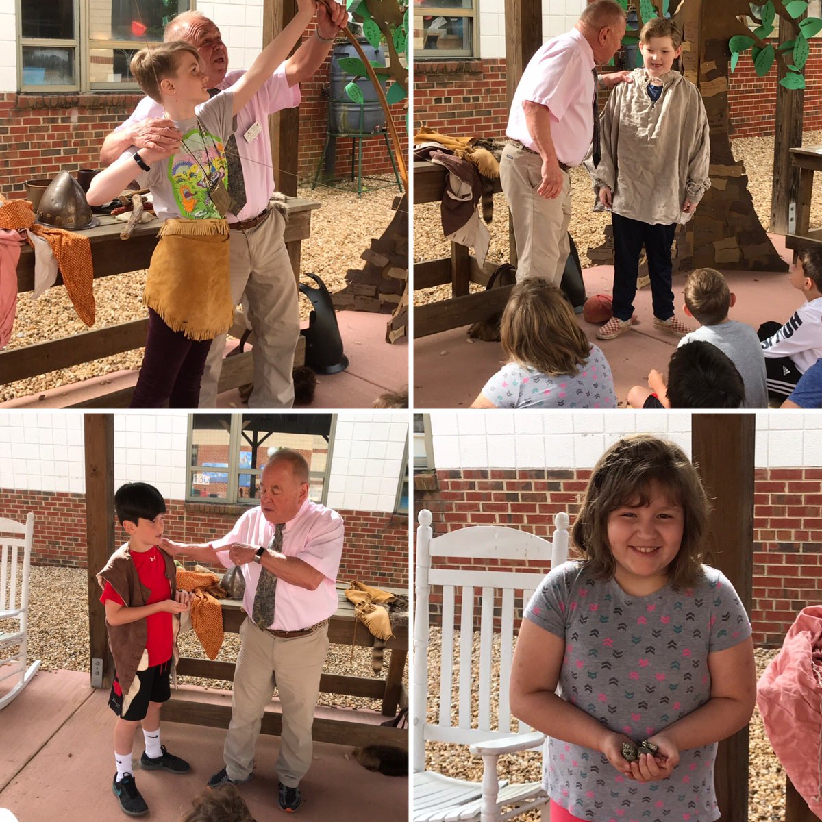Ferguson_RES's tweet photo. Quick #Jamestown review underway with @JamestownTweets #4thgraderocks @RES_Roadrunners @MrMock_RES #perfectweather #communityteachers https://t.co/9EmwA5X4Q4