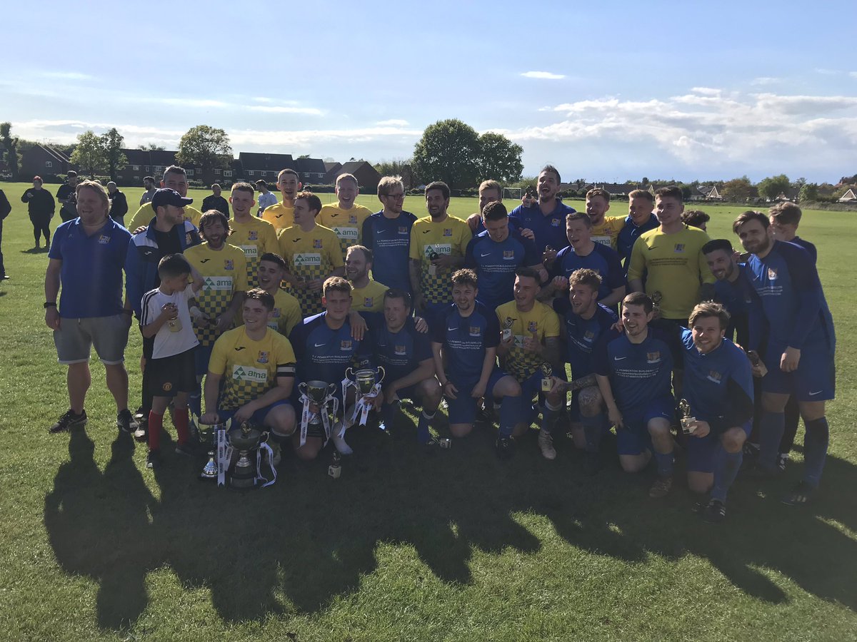 NWNLeague's tweet photo. @DersinghamFC @Dersingham_Res Division One and Division Two Champions 🏆🏆 https://t.co/C5WFVi3Oat