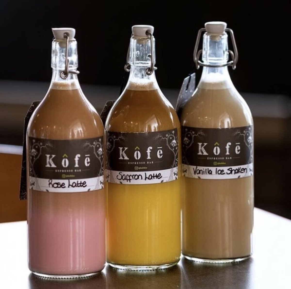 النكهات الجديدة 😋 فانيلا ايس شيكن ، روز، زعفران #الكويت #رمضان2019 #السعودية #الرياض #البحرين #قطر #الامارات #قهوة_المساء