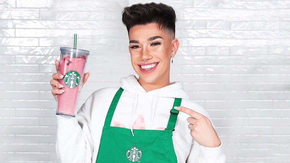 FerstylesH's tweet photo. I hope that James Charles has kept his Starbucks uniform because he will need it 🤠👌🏻#jamescharlesiscancelled https://t.co/xrmXrbzPoJ