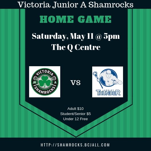 JrShamrocks's tweet photo. Gameday at the Q! Jr A Rocks take on Langley at 5 pm and the T1 Rocks host Delta beforehand at 1 pm! ☘️ https://t.co/Yyw7UwTN8N