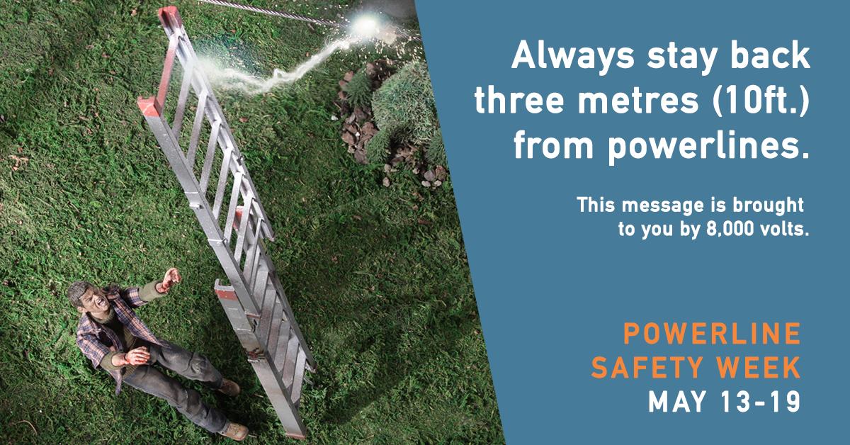 homeandsafety's tweet image. Do warmer temperatures have you outside doing yardwork? Remember to look up and look out for powerlines. Contact with one, direct or indirect, can be deadly. Do your part and #RespectThePower: bit.ly/2spWSkP