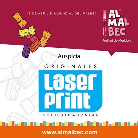 Agradecemos a Laser Print por acompañarnos en este Festival de Maridaje #ALMalbec 🍷🍇

#TeInvitamosALMAlbec
#MalbecWorldDay
