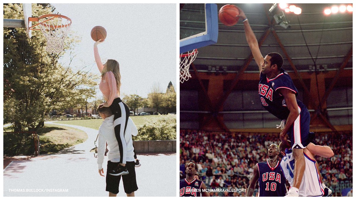 ESPN (@espn) on Twitter photo This couple recreated iconic NBA moments for their engagement photos 🔥 (via <a href="/Thomas_Bullock_/">Thomas Bullock</a>) This couple recreated iconic NBA moments for their engagement photos 🔥 (via <a href="/Thomas_Bullock_/">Thomas Bullock</a>)