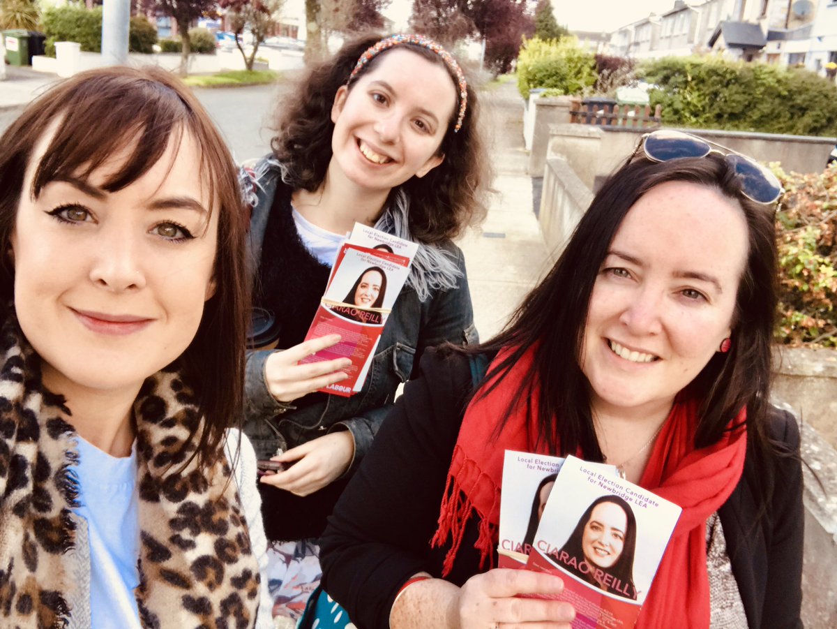COReillyLabour's tweet photo. An excellent day &amp; amazing reception with our Super Canvass today, all hands on deck in #Newbridge Less than 2 weeks until #LE19! Same issues come up again &amp; again. We must tackle these head on then focus on our future.We need to get the basics right. 🌹🌹🌹#Time2DeliverNewIdeas https://t.co/O1PSAl7ARF