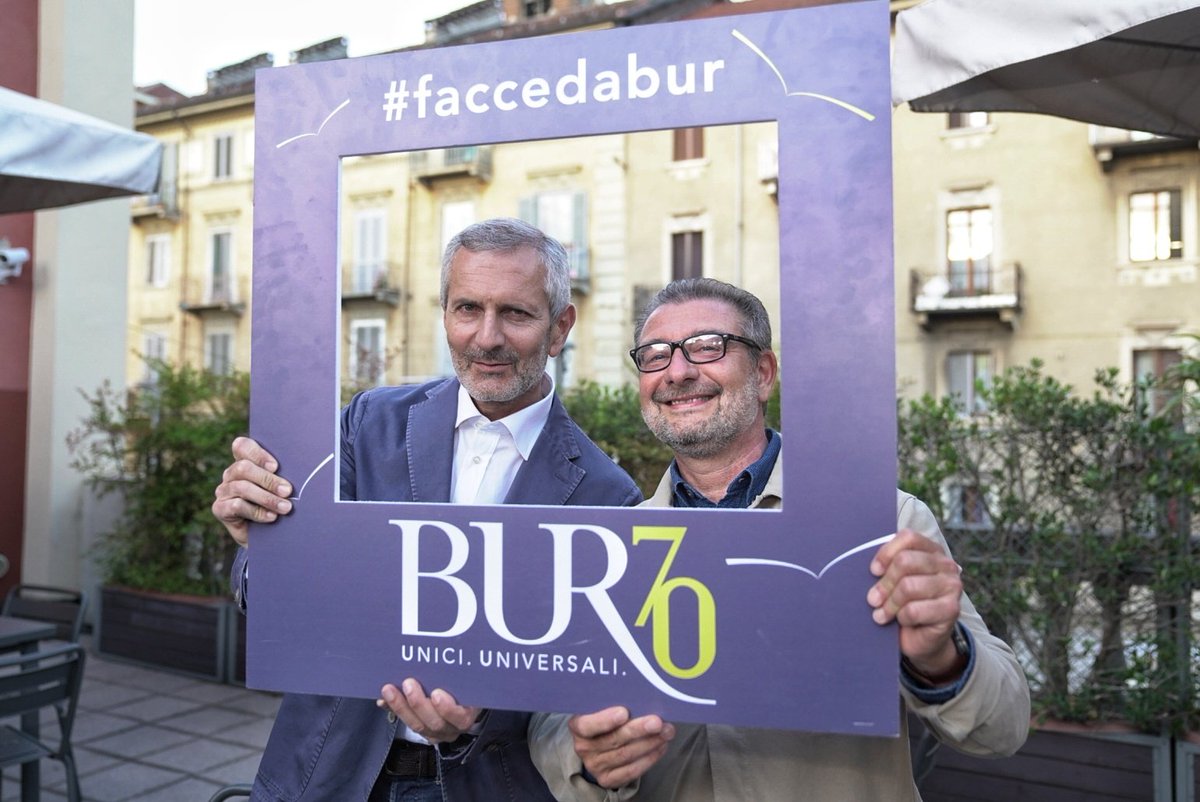 BUR_Rizzoli's tweet photo. Si prosegue con @GianricoCarof e Massimo Turchetta, direttore editoriale @RizzoliLibri
#faccedaBUR
#BUR70
#SalTo19 https://t.co/ND4gt8eR46