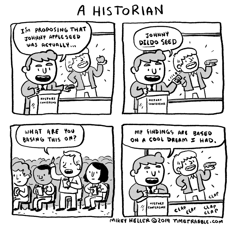 i drew a comic about a historian 