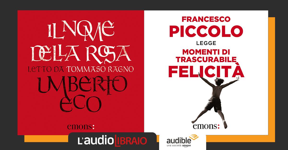 illibraio's tweet photo. Due opere amatissime, in libreria e al cinema. Il nuovo #Audiolibraio è per gli amanti di Umberto Eco e Francesco Piccolo: ecco "Il nome della rosa" e "Momenti di trascurabile felicità". Voilà un estratto gratuito! 🔊 @AudibleIt @PianoPItalia @cannese
https://t.co/m5GtBQRq9F https://t.co/Fgx9PpAFHi