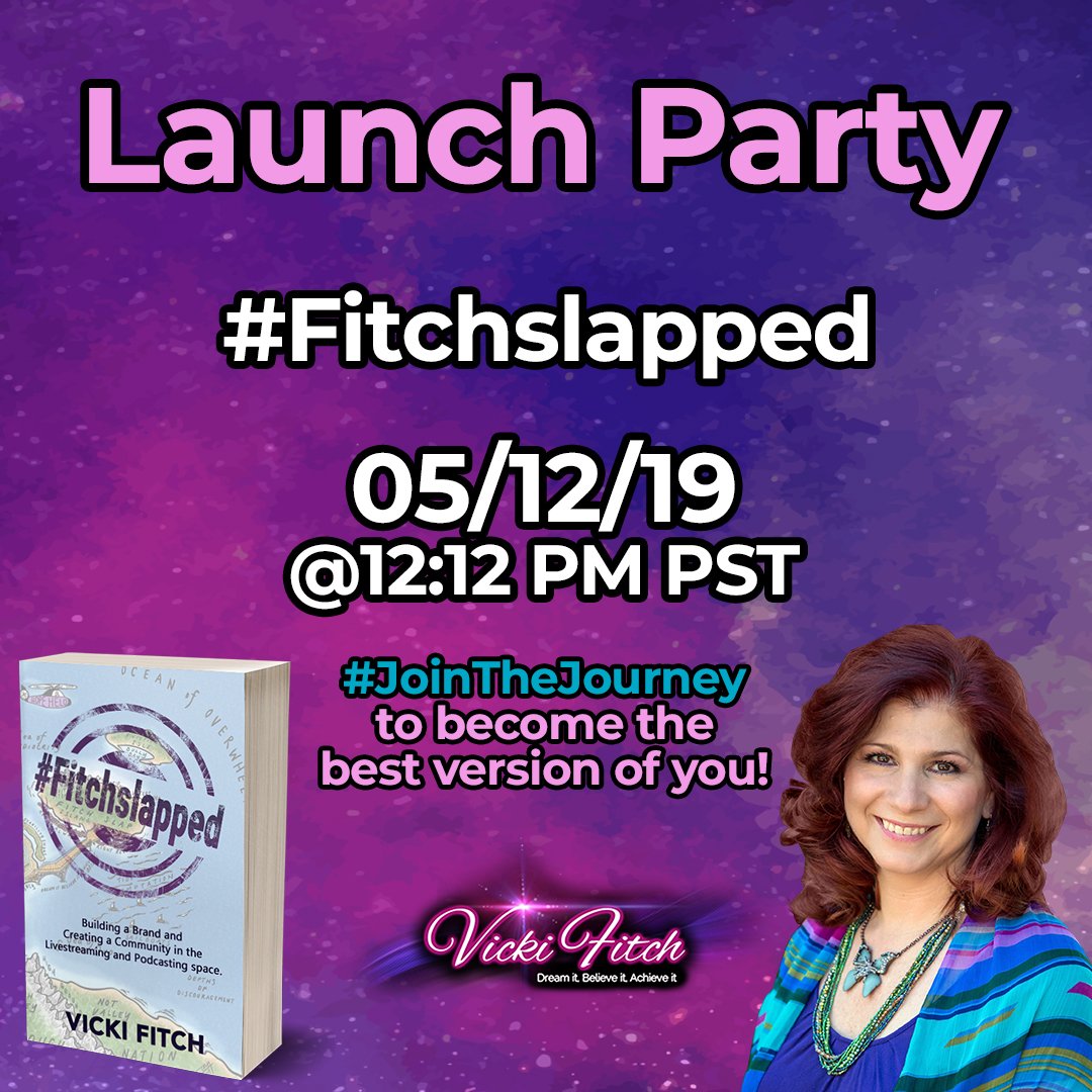 VickiFitch's tweet photo. Get ready to be #Fitchslapped as we launch the 6th book of the #12Months12Books series on Mother's Day, May 12 at 12:12 PM PST.
Join us here: https://t.co/h5ACULaHQg
#Fitchslapped #EntrepreneurMindset #12Books12Months #RockThatDream #Entrepreneurship #Business #Motivation https://t.co/w9R8DAZO0i