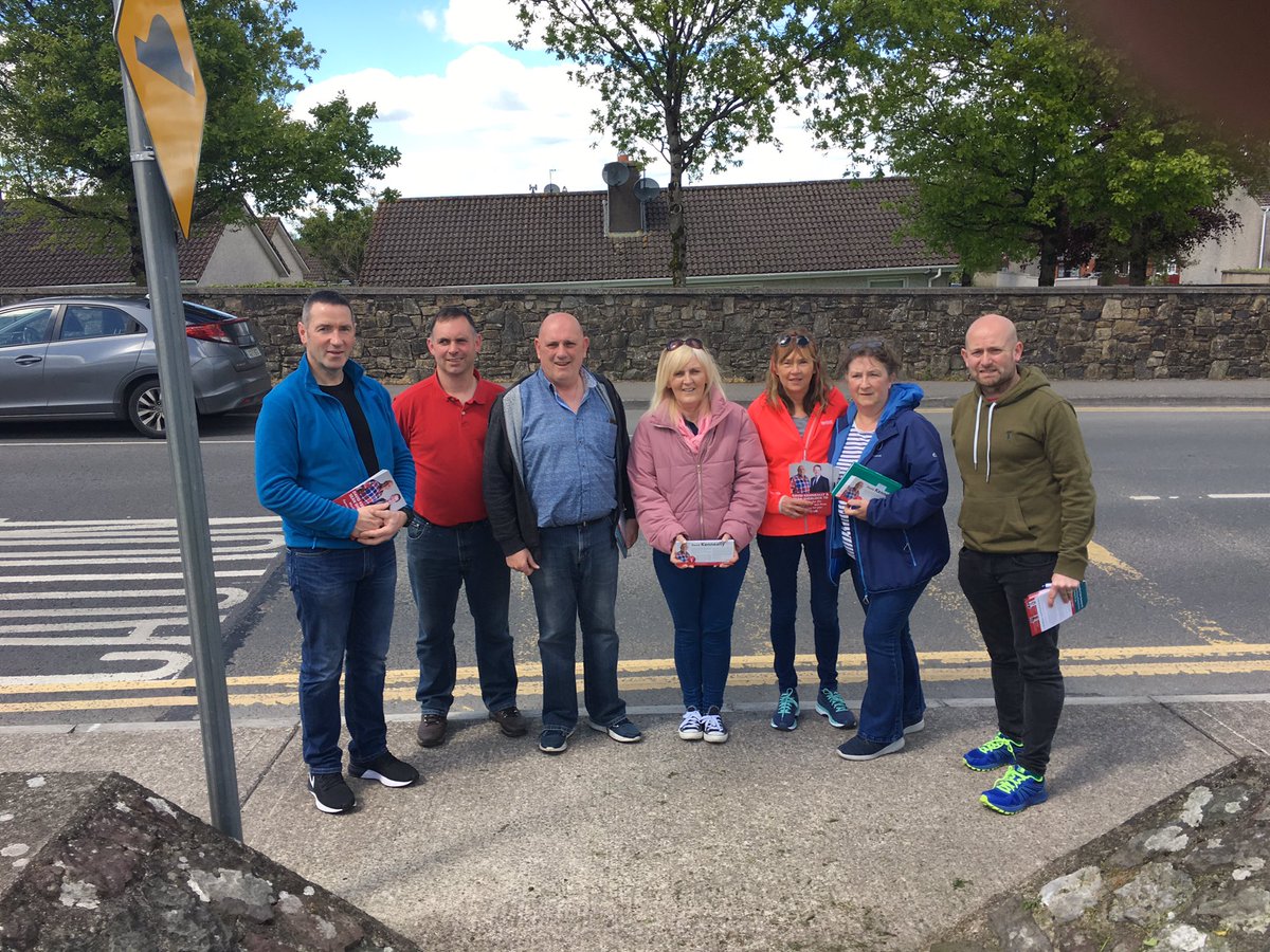 Great day with the @labour team in Fermoy and our #posterfree candidate David Kenneally. A former army member, now working in COPE in the area of intellectual disability with a proven record of service to people of Fermoy he is a great candidate.