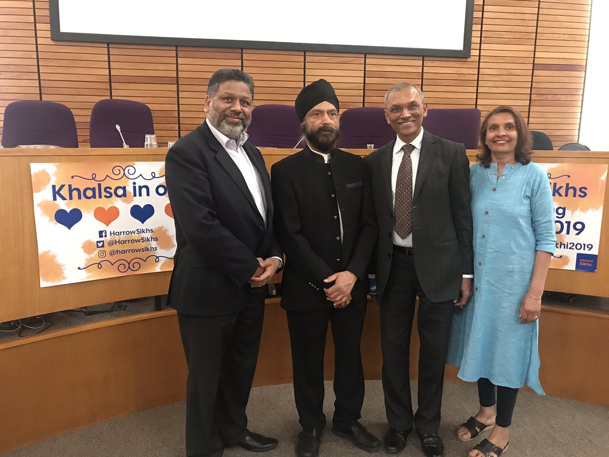 Celebrating #Vaisakhi2019 Khalsa in Our Hearts at #Harrow civic centre organised by <a href="/HarrowSikhs/">HarrowSikhs.</a> a great attendance  with super speakers with Mayor <a href="/kairul_kareema/">Kareema_kairul</a> <a href="/CllrNitin/">Cllr Nitin Parekh</a> Cllr Rekha Shah <a href="/NavinShah2016/">Navin Shah CBE</a> <a href="/gurudevrkp/">HH Shri Rajrajeshwar Guruji</a> #Nishkam 🙏