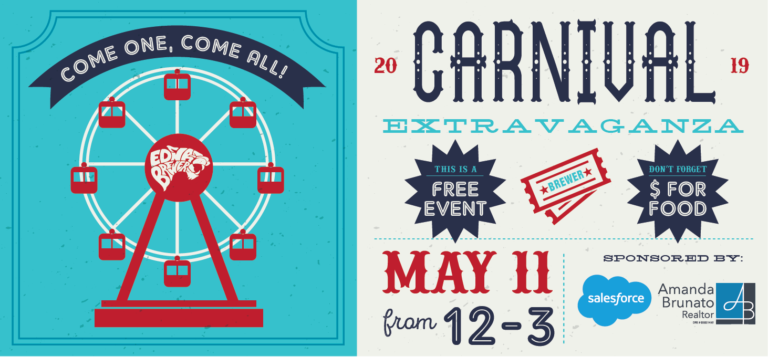 Happening NOW! (5/11, noon-3pm) We are thrilled to be reviving this free family even for current,  incoming, and alumni families. Dunk teachers and staff! More info here: ptsa.ednabrewer.net/2019/04/carniv…