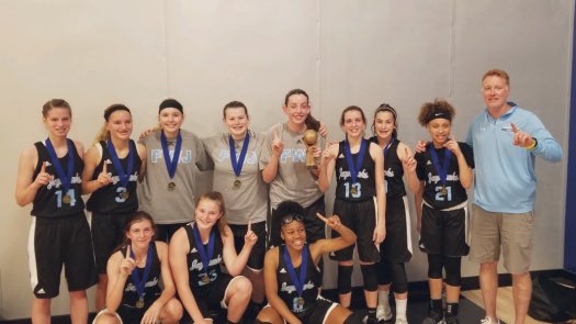 Great job ladies!!! We played hard and it payed off! So excited for our next tournament!❤️🏀💪@FWJayhawks