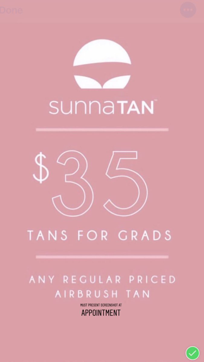 OTPembvalley's tweet photo. Have you booked your grad tan yet?  Present this coupon and pay only $35 plus taxes (Reg. $49) #Graduation2019 #glow #treatyoself  #booknow https://t.co/HZtUk2NwEq