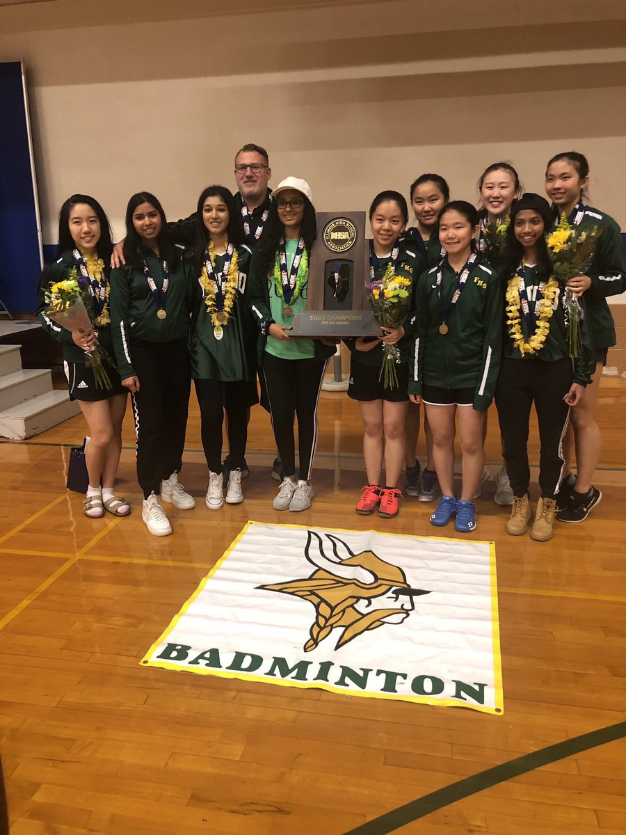 Fremd girls badminton team are your 2019 STATE CHAMPIONS!
Way to go ladies! #fhsspirit
