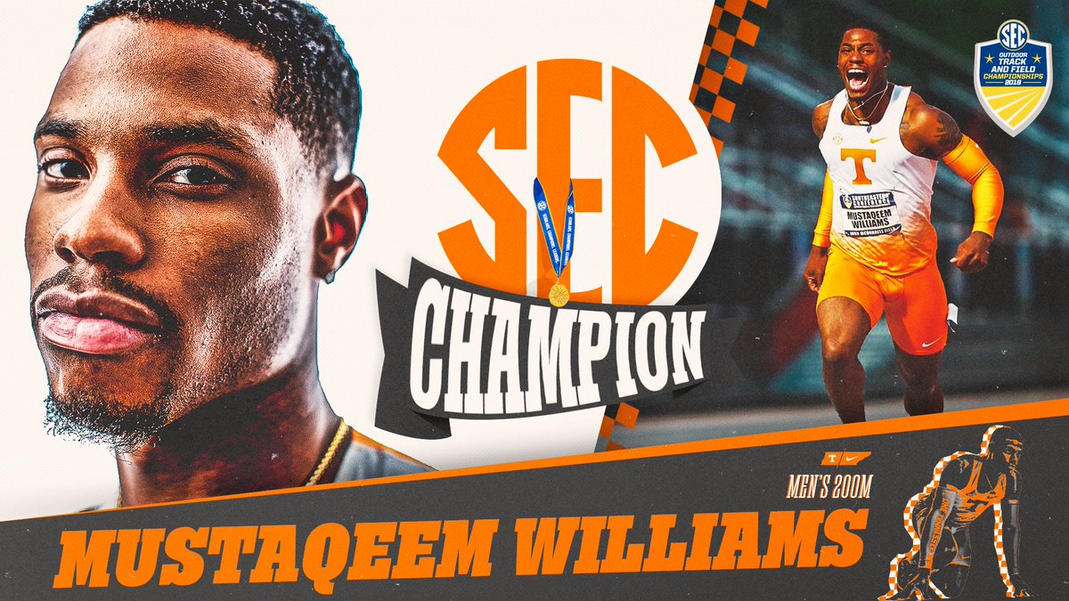 Vol_Track's tweet photo. π₯ C H A M P I O N π₯
@mustaq_eem claims SEC Outdoor gold for the first time in his career with a win in the 200m dash, clocking a season-best 20.31!
#SECOTF // #GBO π https://t.co/2iBsuMHygM