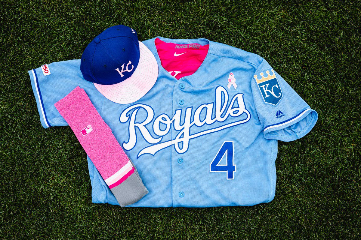 Royals's tweet photo. Powder and Pink today for #MothersDay and Breast Cancer Awareness Day at #TheK.

#AlwaysRoyal🎀 https://t.co/IgrMQ9m0Ez