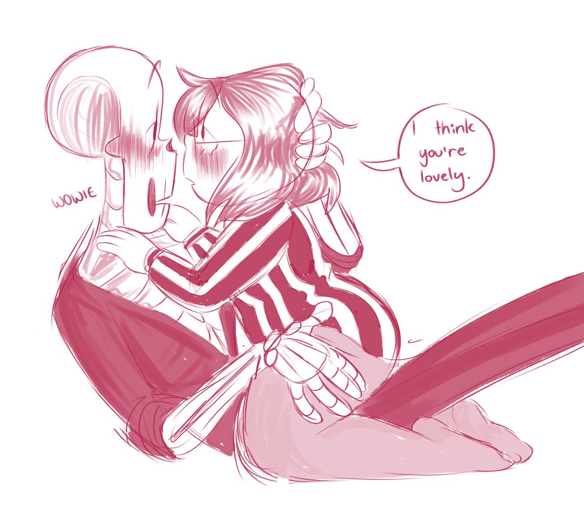 circleheadd's tweet photo. this is from march, but I still think about it........... a lot............... #papyrus #undertale #hettiesart #selfinsert #papyrusxreader #reader https://t.co/dxI0F4tRP2