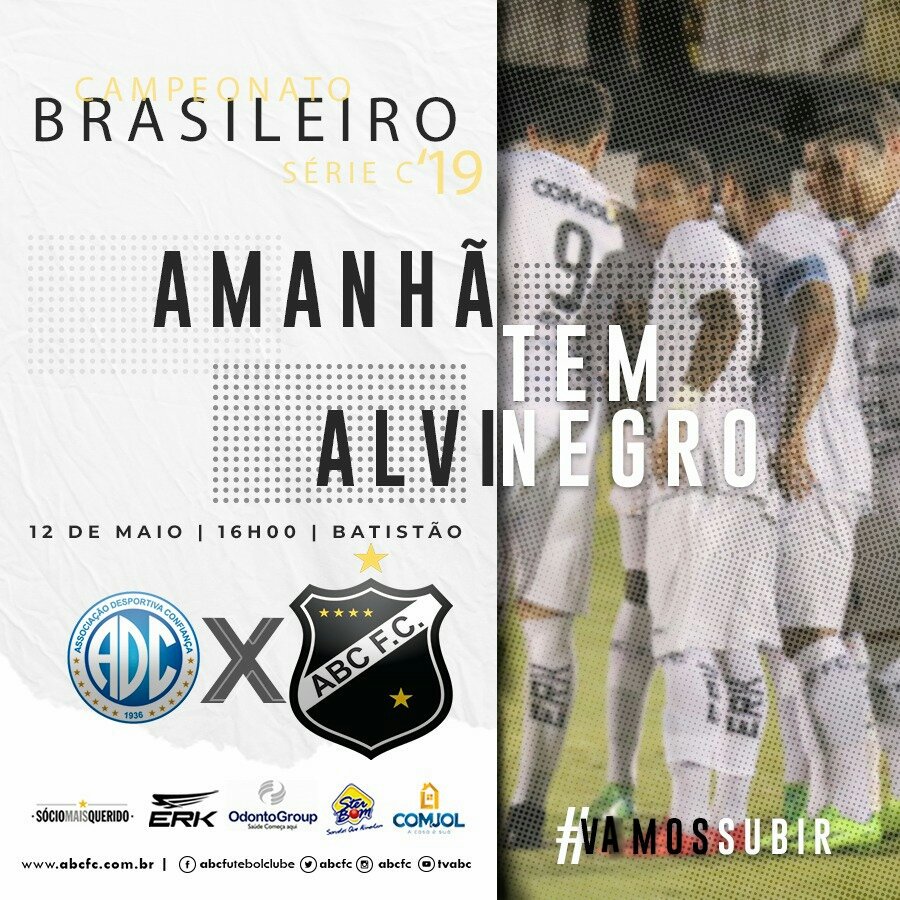 ABCFC's tweet photo. 🇧🇷 #VamoSubir | AMANHÃ TEM MAIS QUERIDO EM AÇÃO NO BRASILEIRÃO!

#CampeonatoBrasileiro | #SérieC
➡️ Confiança/SE x ABC
🗓 Domingo [12]
🕒 16h
🏟 Batistão

PRA CIMA, MAIS QUERIDO!

#BoraABC
#HojeTemABC
#OMaisQueridoDoRN https://t.co/qcHRCJsXws