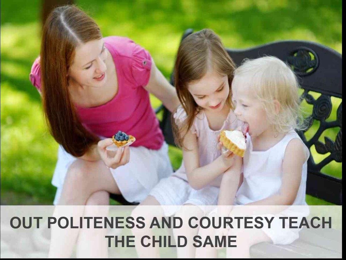 littlemillenniu's tweet photo. Our politeness and courtesy teach the child same #parenting #positiveparenting https://t.co/L2mRxsSOzJ