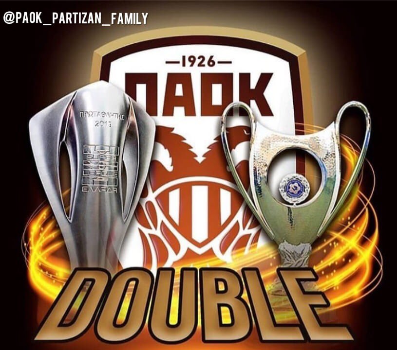 mklados's tweet photo. My favorite football club in Greece won today the Greek Cup making the double (championship and cup) for first time in our history! I cannot describe the feelings!!! See you mates in CL!!! And remember our name PAOK!!! #PAOK #paokaek #northrules #paokagainstall #onlypaok https://t.co/MXrxFvJo0t