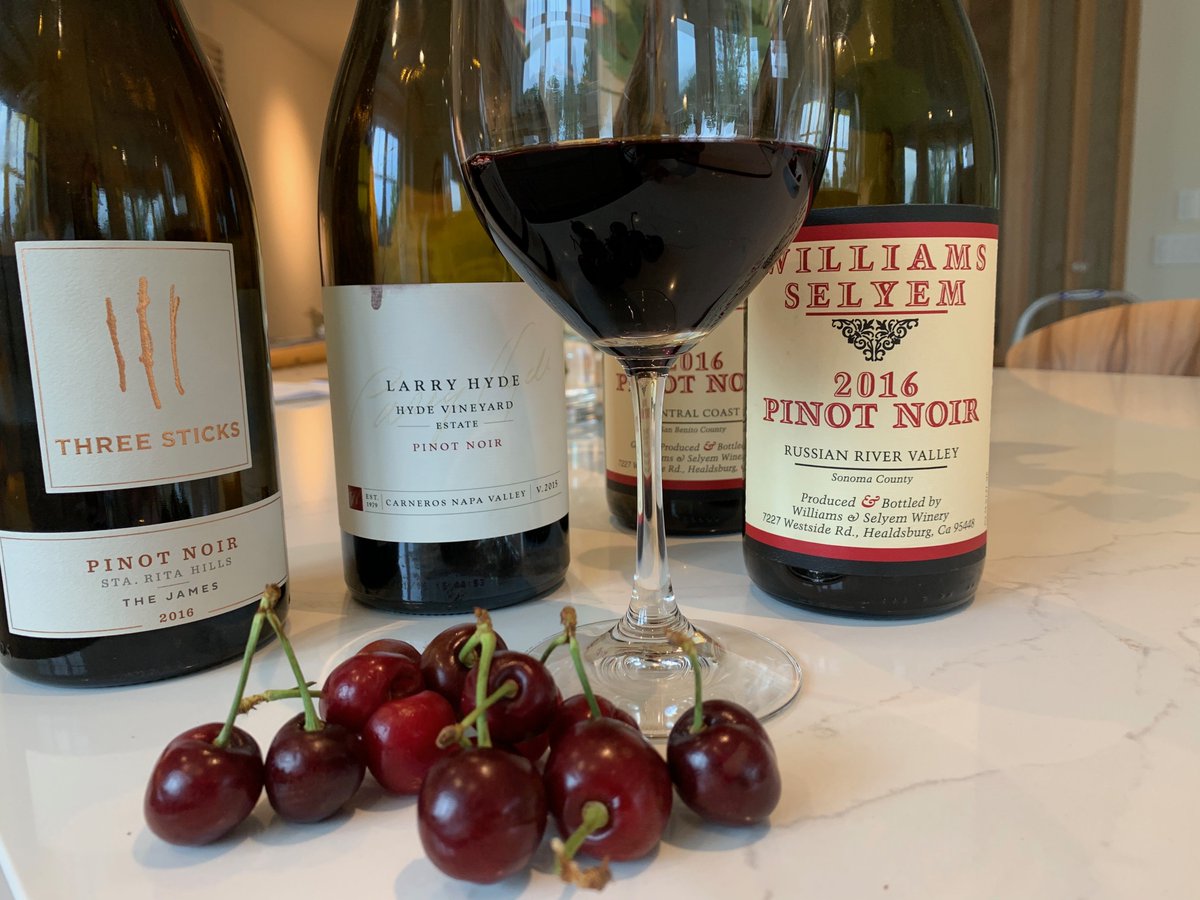 KarenMacNeilCo's tweet photo. Cherries—you can eat them or (even better) you can “drink” them. Three of my favorite Pinot Noir producers—Three Sticks, Larry Hyde, Williams Selyem. Must try all.
#pinotnoir #threesticks #larryhyde #williamssylyem https://t.co/EZaqulkB8X