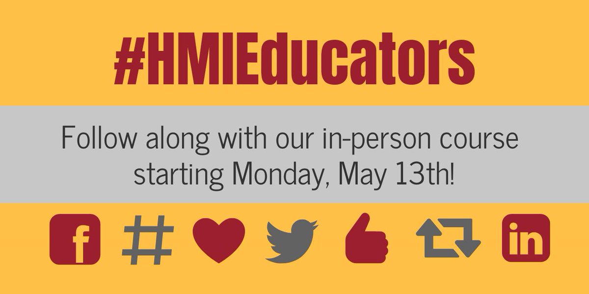 HarvardMacy's tweet photo. Our #HMIEducators course starts on Monday! We will be tweeting so follow along!

Tag @HarvardMacy in your tweets - we love your engagement! 

@DrNewtonGME @reflect_learn @mspogach @ZhealaQayyum @SubhaRamani @Teach_Caring @shapirotx @BsharpPhd @greyscalespaces @VaaBrianna https://t.co/vNnYWGmGg8