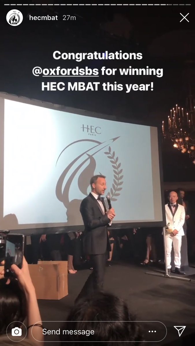 OxfordMBA's tweet photo. And that’s three!!! 🏆🏆🏆 CONGRATULATIONS to our incredibly talented #OxfordMBA students for winning @HECMBAT for the THIRD year in a row!!!! #mbatonboard #mbat2019 💫💪🤩 https://t.co/gQ1tVM8f4g
