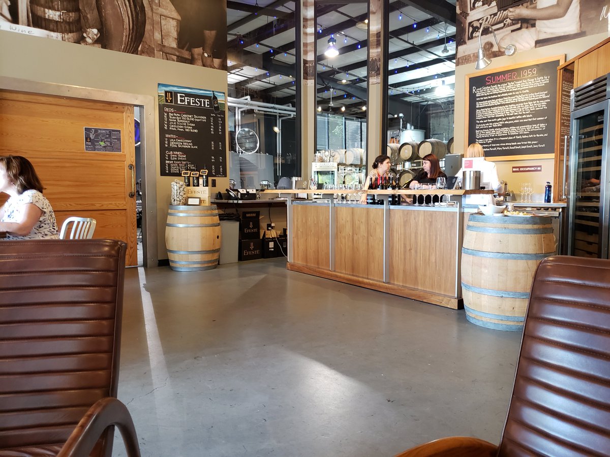 Visiting Efeste in Woodinville and enjoying some stellar wines.  Will they be at the Bellingham NW Wine Festival??