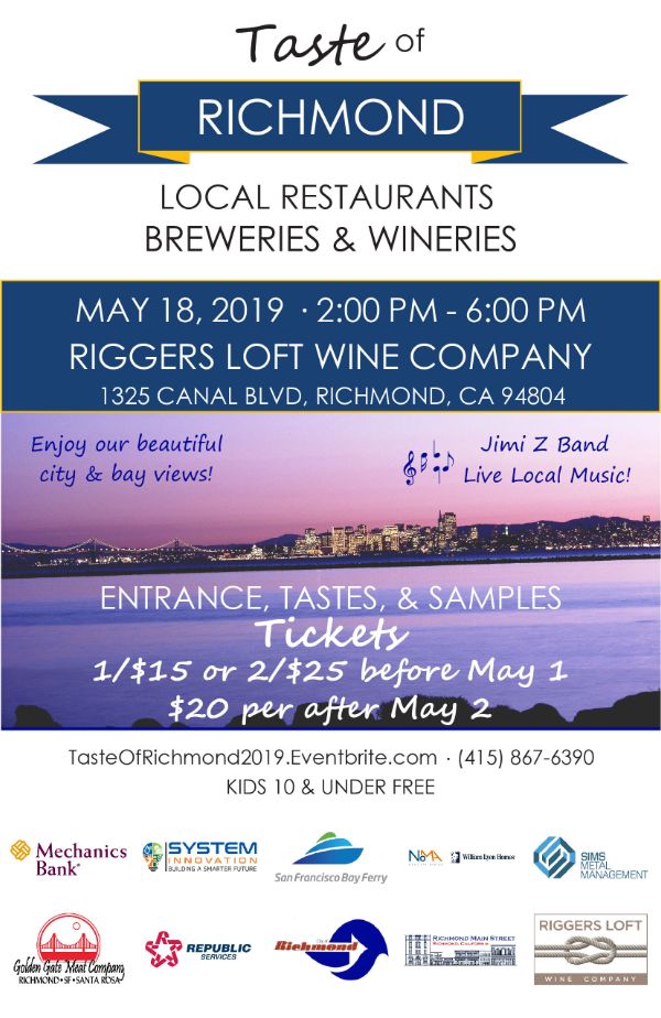 RMSI's tweet photo. 😋 Click to get your #TasteOfRichmond tix PLUS exclusive offer to shop at the Columbia Employee Store 😀 #RichmondCA #TOR2019 #WineAndDine #EastBayEats https://t.co/Oe2EHjXvPj https://t.co/YR2DWlQvJC