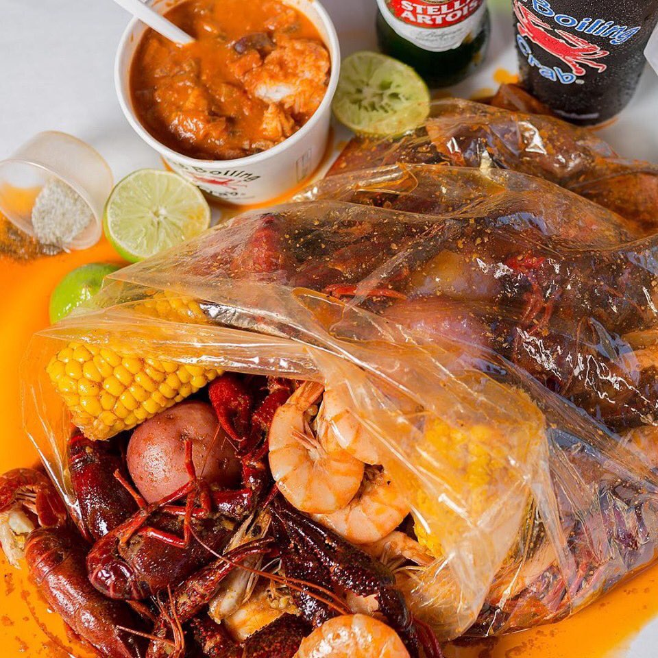 Shrimp Boil with Boiling Crab's Whole Shabang Sauce