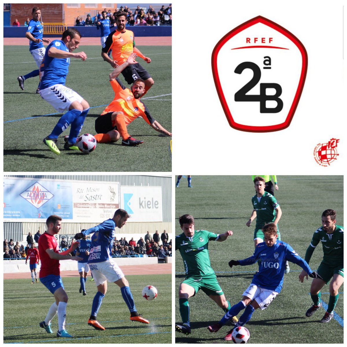 YugoUDS's tweet photo. Ya están clasificados de forma matemática los 3 equipos de Castilla La Mancha que nos acompañarán en el sorteo de play off. Muchísima suerte amigos, ojalá y nos enfrentemos todos la temporada que viene en Segunda B @formacvillarrub, @CPVillarrobledo, @CD_Toledo 👏🏼🔝 https://t.co/amksPPJjQ9