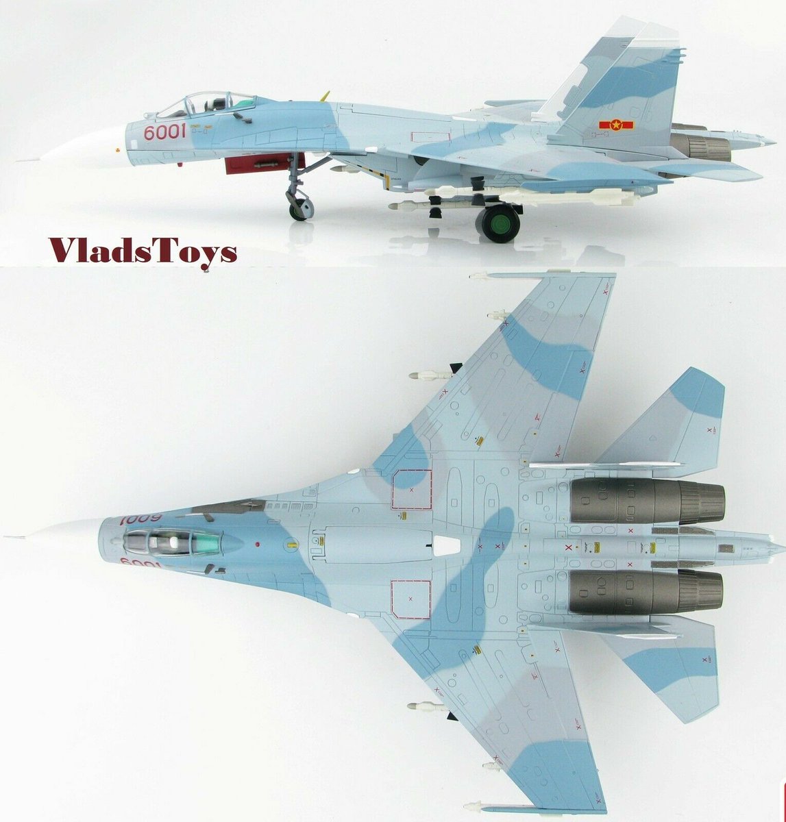 Hobby Master 1:72 Su-27SK Flanker-B VPAF 370th Fgt Div Red 6001 Vietnam HA6007 ebay.com/itm/Hobby-Mast… #oneseventyseconded #diecast #Su27Flanker #VPAF