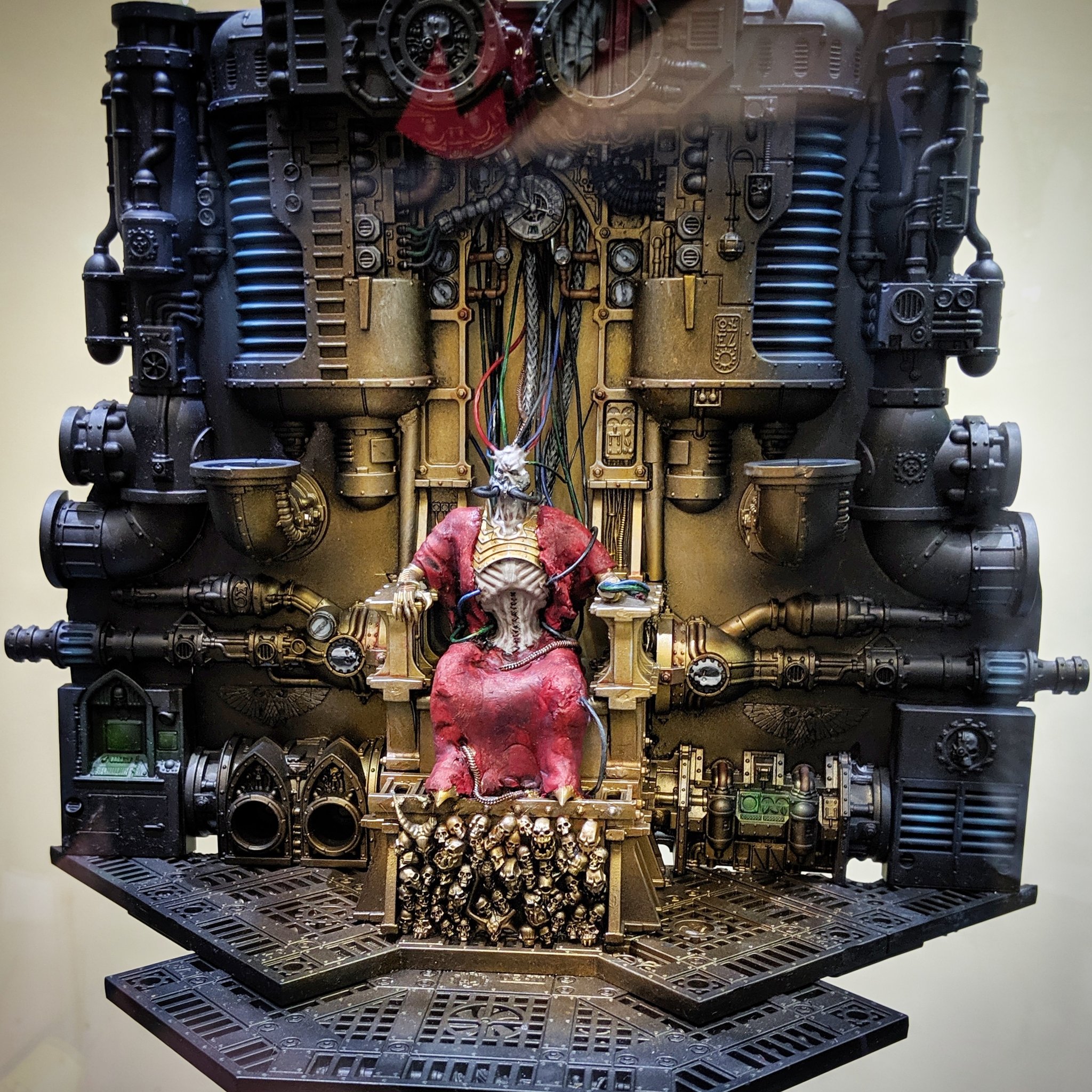 The Emperor of Man upon the Golden Throne. #warhammerfest” .