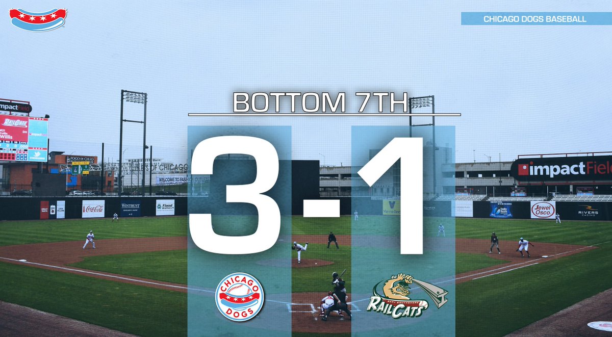 TheChicagoDogs's tweet image. We lead 3-1 here in the 7th.

» @t_rosselli: 2R Home Run
» @Tvavra1: RBI Double
» Zambrano: 1 IP, 2 K, 0 H, 2 BB, 0 ER

#TakeABite | #SpringDogs