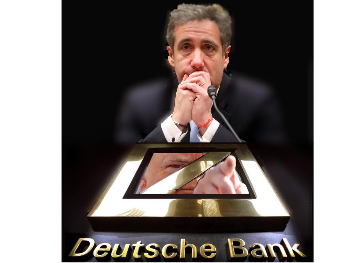 missionlines's tweet photo. TRUMP - HIS TAX RETURNS - HIS BANK - HIS FORMER LAWYER: 
“He is a racist. He is a con man. And he is a cheat.” Michael Cohen

Tax returns showed Trump had lost a billion dollars, yet Deutsch Bank remained his lender. Why? #TrustedBest link to a timeline: https://t.co/DM8Q5HhICc https://t.co/fP9Sz4RtP5