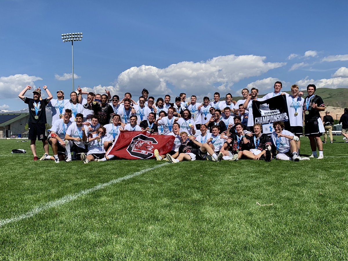 MCLA_Tournament's tweet photo. There they are! @CocksLacrosse Division I @MCLA Champs🥇 https://t.co/1jnDxXK44z