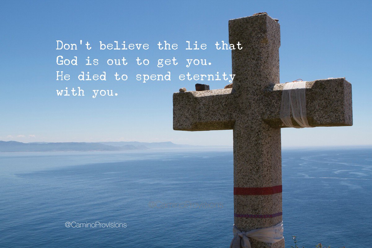 CaminoProvision's tweet photo. Cross at Finisterre, Spain. God loves you so much! Whether you get to walk the Camino de Santiago to "the world's end" or not. https://t.co/lldgrxTz3y https://t.co/jEHCVX3fNm