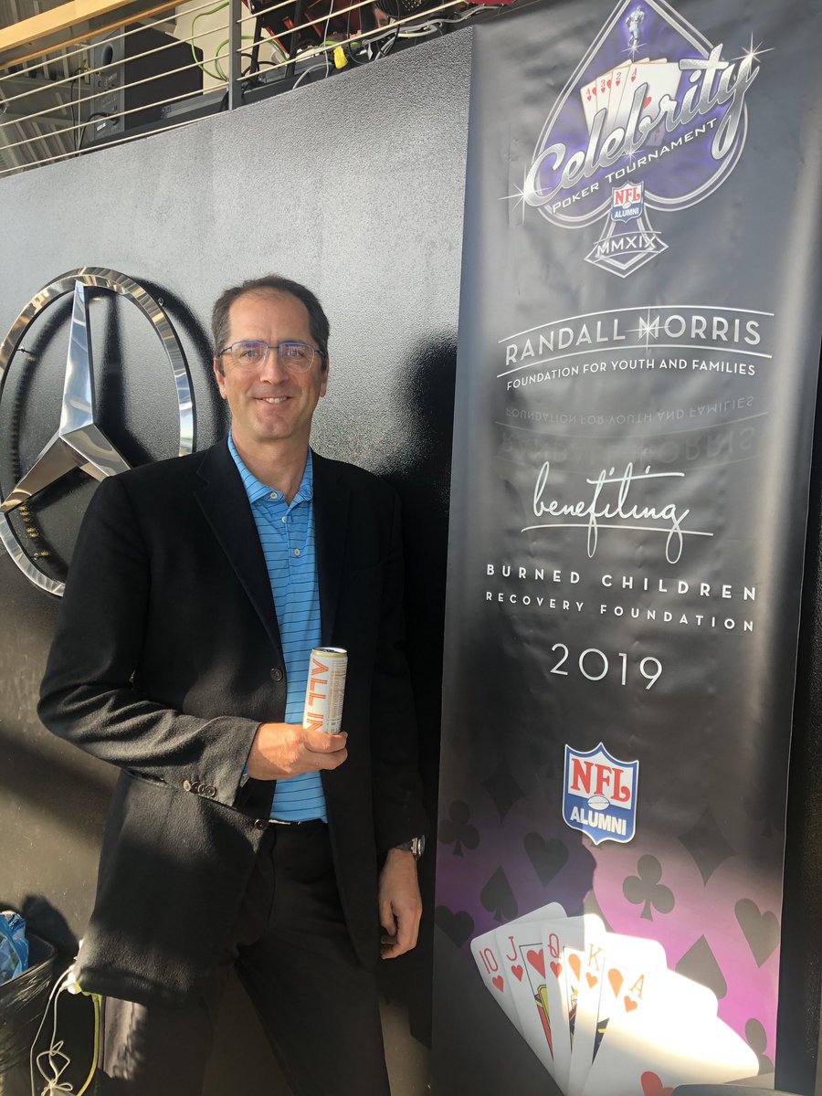 PhilNoLimits's tweet photo. Happy to host charity poker tonight at Mercedes Tacoma for the Randall Morris Foundation.  Getting pumped up with @drinkallin before cards in the air. https://t.co/WOoPhjY35P