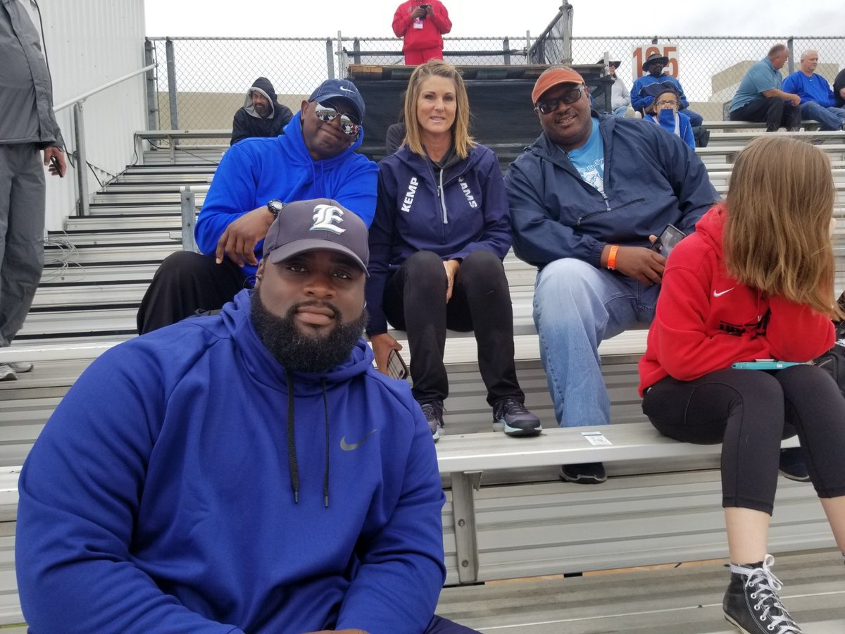 Coaches supporting our boys @ State meet.