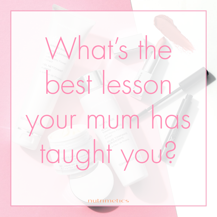 Happy Mother's Day to all the amazing mums out there. Tag your mum and tell us the best lesson she's taught you below #mum #MothersDay #lessons #nutrimetics