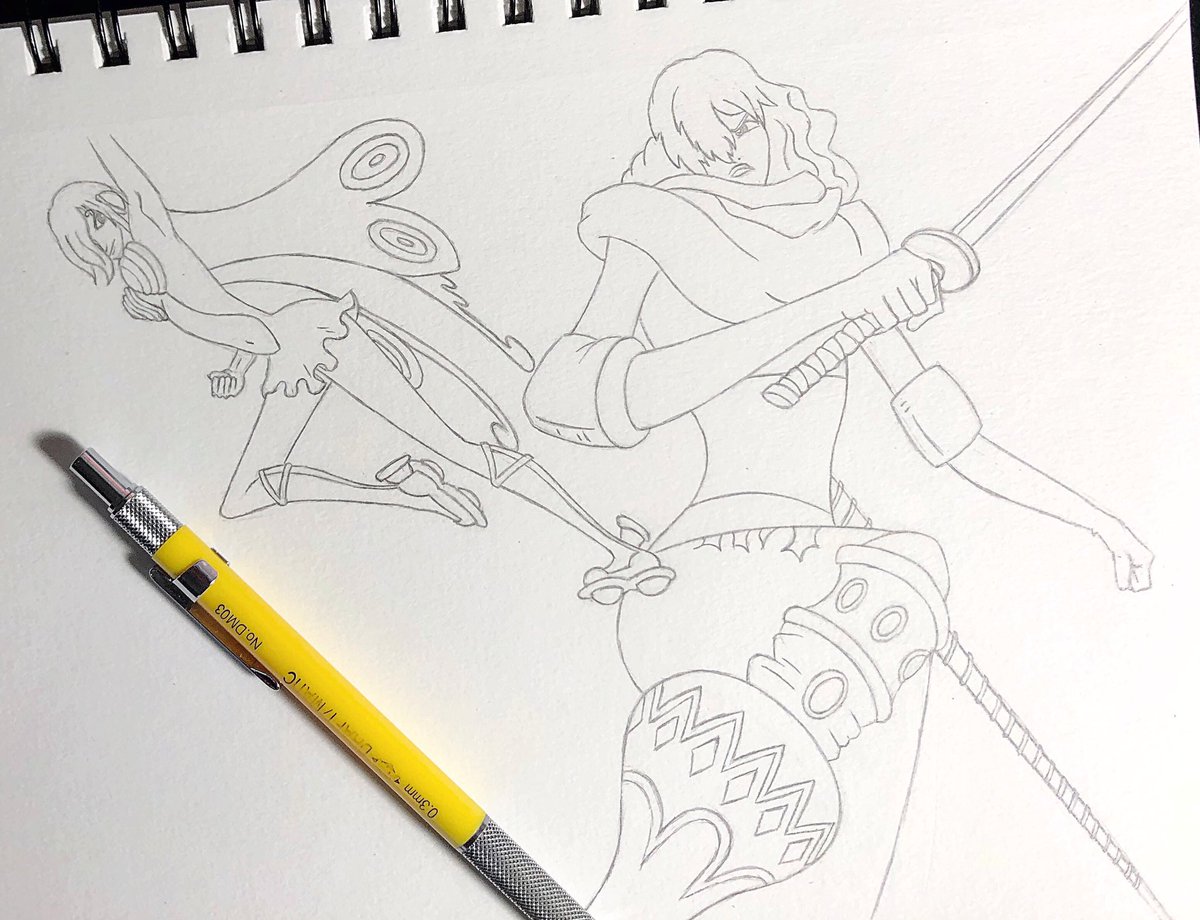 createm0de's tweet photo. Ready for shade! #onepiece #charlottesmoothie #vinsmokereiju #wip #animefanart #mangafanart #sketchbook #pencildrawing #draftmatic https://t.co/PQirhoNcdf