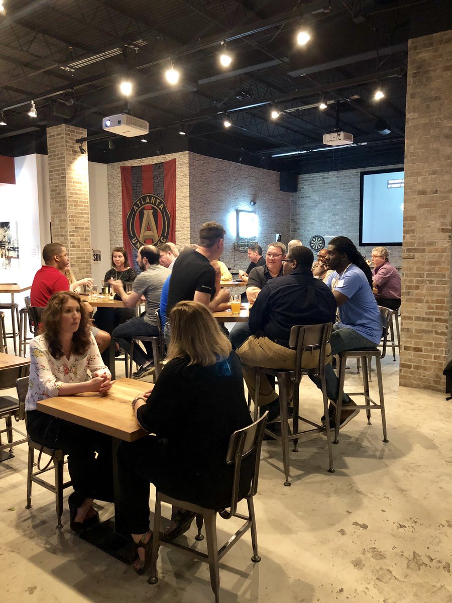 SharePointMadam's tweet image. Celebrating a successful #SPSATL at #SharePint. Thanks to all of our sponsors, speakers, organizers, and attendees!